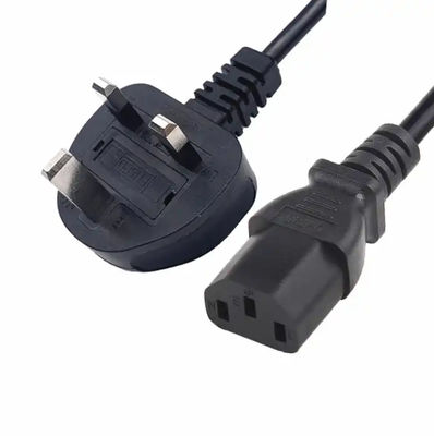 HENG WELL Royaume-Uni 3 broches câble d'alimentation pour électronique de consommation 220V - 250V 13A