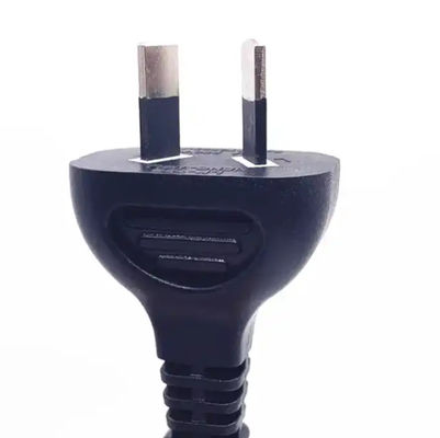 Type de câble d' alimentation australien noir, câble d' extension SAA à 2 broches câble d' alimentation CA 7.5A 250V