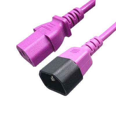 C13 C14 câble d'alimentation de prolongation VDE UL 16A 250V 3 broches IEC
