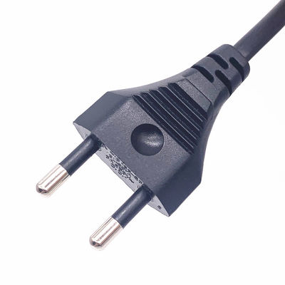 2 broches de câble d' alimentation de la Thaïlande, 6A 250V câble d' alimentation en courant alternatif approuvé par TISI