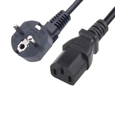 VDE 16A 250V 3 broches C13 câble électrique UE
