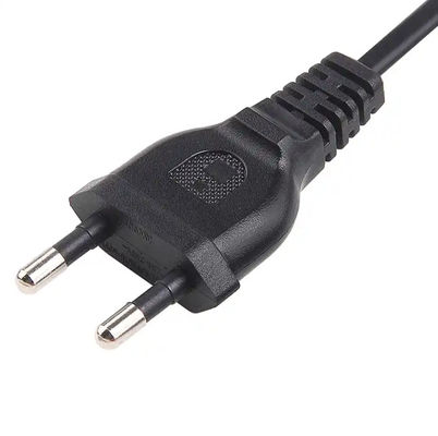 Appareil électroménager 2 broches câble d'alimentation KC prise d'approbation électrique 1,2m 1,5m 1,8m