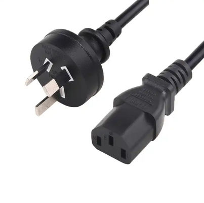 7.5A 10A 250V AU Australie Standard SAA Cordes d'alimentation approuvées câble d'extension de fil AC câbles d'alimentation électriques