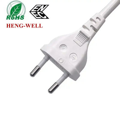 IEC C7 EU AC câble d' alimentation, 2.5A 250V 2 broches ENEC VDE câble électrique domestique EU prise