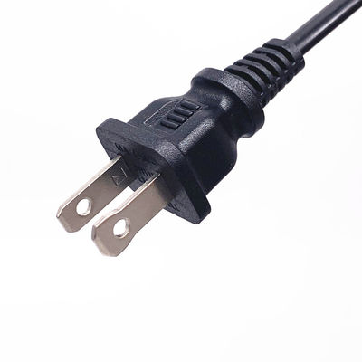 2 broches de câble d'alimentation AC USA UL Standard 10A 125V Couleur personnalisée