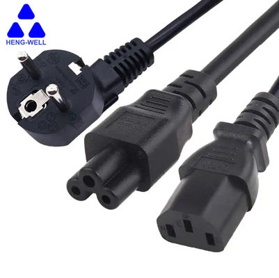 Cordon d'alimentation VDE à 3 branches Certificat KC 16A 250V C13 C5 prise mâle à femelle Cordon d'alimentation CA