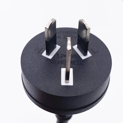 1.5m AU câble d'alimentation 3 broches noir 10A 250V câble CC AC pour une application polyvalente