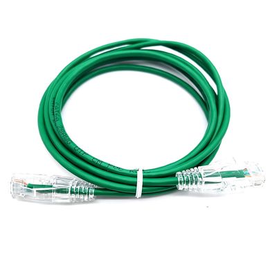 Cat6A UTP 4PR RJ45 connecteur imperméable à l'eau 28AWG câble de câble de patch avec veste en PVC s'applique au réseau LAN