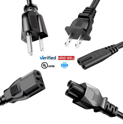 7A-10A 125V câble d'alimentation américain avec prise Nema5-15P