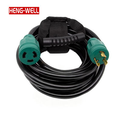 Cordon d'extension du générateur SJTW de 30A 125V NEMA L5-30P à L5-30R IP44 imperméable à l'eau pour une utilisation en extérieur