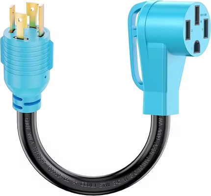 Cordon d'alimentation USA STW 10 AWG 1 pied pour adaptateur de générateur de VR avec prise mâle NEMA L14-30 et prise femelle NEMA 14-50, type de fil SJTW