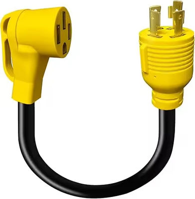 NEMA L14-30P à 14-50R Cordon d'adaptateur pour RV/EV STW 10 AWG SJTW fil pour générateurs d'énergie américains Camper de remorque de maison RV